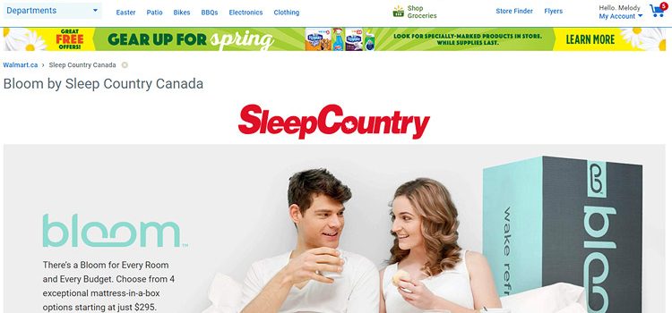 Sleep Country Jumps Into Walmart Canada’s Online Marketplace